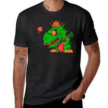 Новая футболка Bonk vs King Drool, эстетичная одежда, рубашка с животным принтом для мальчиков, мужские тренировочные рубашки