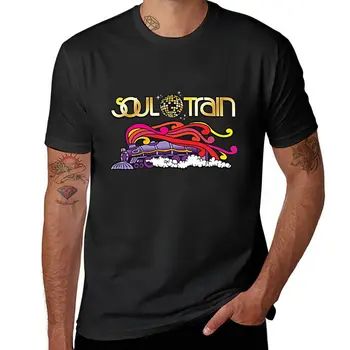 Новая футболка Soul Train, эстетичная одежда, футболка оверсайз, футболка для мальчика, графические футболки, черные футболки для мужчин