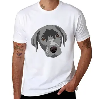 Новая копия темно-серой футболки с лабораторным щенком, футболки для тяжеловесов, мужская одежда, футболки для мужчин