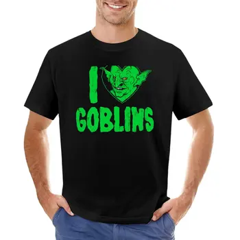 Футболка I Heart Goblins, летние мужские хлопковые футболки